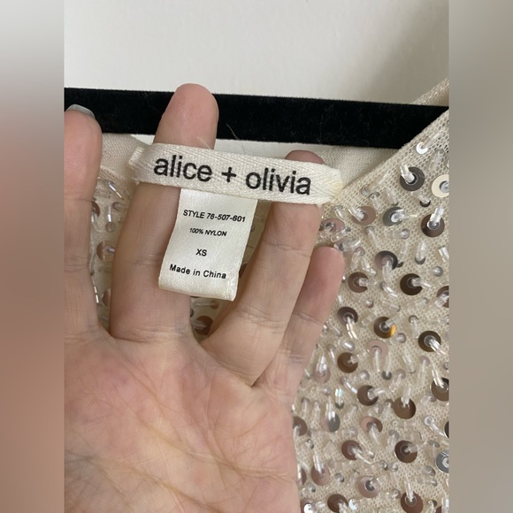 Alice + Olivia Sequin Tiered Mini Dress XS $100 OBO - Picture 2 of 2